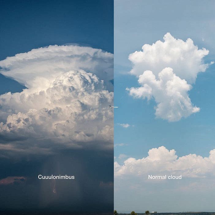 تفاوت ابر کومولونیمبوس