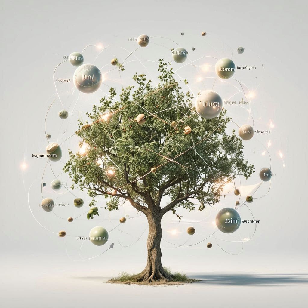 عناصر درخت پسته