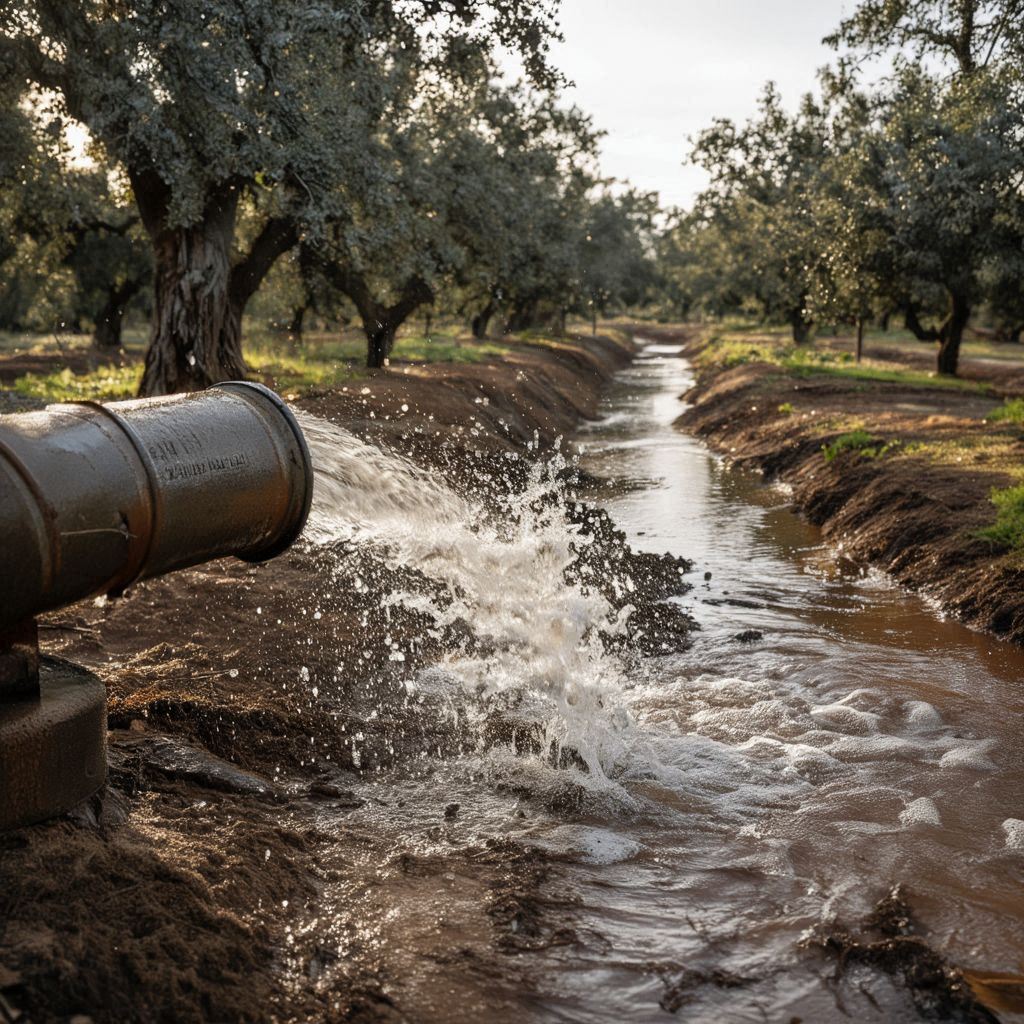 درمان شوری آب باغ پسته